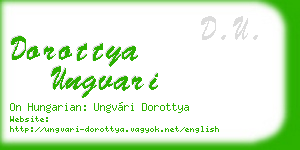 dorottya ungvari business card